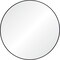 Signature Home Collection Round Matte Framed Wall Mirror - 36" - Black